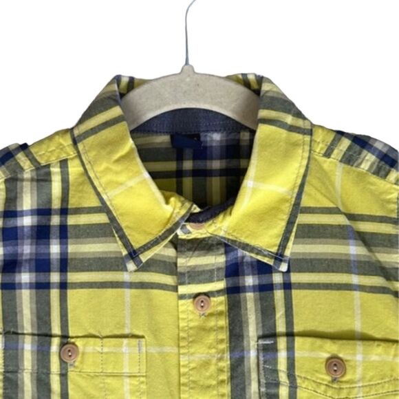 GAP Kids | Yellow/Blue | PLAID SHIRT - Picture 4 of 10